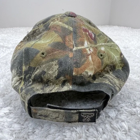 Texas A&M Aggies Hat Cap Strap Back Camo College Football Mens Mossy Oak Hunting - Picture 4 of 12